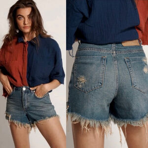 One Teaspoon High Waist Bonita Denim Shorts - 26